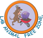 Lab Animal Free Zone logo.